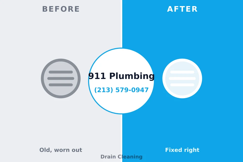 Before and after: plumbing repair Shorewood, WI
